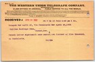 Scarce Vintage 1902 Western Union Telegraph  make Amount 10 Instead Of 5 Thous  
