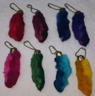 Large New Lucky Rabbits Foot Key Chain  Zipper Pull  Charm Choose Your Color 