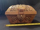 Vtg Atlantic Mold Paint Your Own Bejeweled Ceramic Treasure Chest Pirate Box