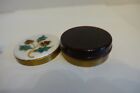 Nn9 Vintage Enamel Topped Metal And Folding Collapsible Plastic Travel Cup