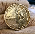 1925 - Authentic Stone Mountain 50c Silver Half Dollar Coin Weighs 12 5 Grams
