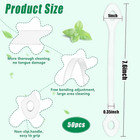 50 Count Disposable Tongue Scraper  Plastic Tongue Cleaner For Adults And Kids