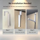 Over The Door Drying Rack  2-pack Foldable Door Hooks For Hanging Clothes   T   