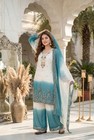 Salwar Kameez Indian Wedding Pakistani Party Wear Dress Sharara Bollywood Suit L