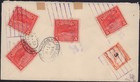 El Salvador 1946 Multiple Franking Registered Cover 2 Sides