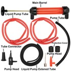 Manual Siphon Fluid Pump Gasoline Gas Petrol Water Hand Transfer Oil Air Inflat