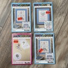 4 Vintage 1993 Bucilla Colorpoint Paintstitching Christmas Kit Lot Of 4 Sealed