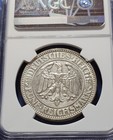 Eb 1927-j Germany- Weimar Republic  5 Marks  Oak Tree - About Unc  Pcgs Details 