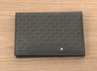 Rare Vintage 2019 Montblanc Leather Passport Case Black Made In Italy