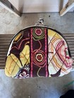 Vera Bradley Buttercup Floral Double Kiss Lock Coin Purse Retired Pattern New