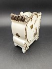 Antique Milk Glass Playing Card Deck Holder  Souvenir  Bantry  Nd  Hand Painted 