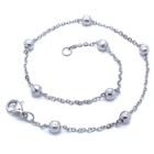 Ankle Bracelet Stainless Steel Anklets Beach Foot Jewelry Beads Charm Waterproof