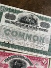 Lot  3 Of 10 Vintage Stock Certificates