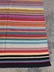 Vintage Traditional Oriental Striped Multicolor Wool Kilim Rug Carpet 232x170 Cm