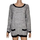 Jones New York Women s Size L Large Long Sleeve Sweater With Front Pockets Nwt