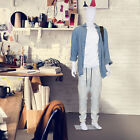 73 h Male Mannequin Full Body Realistic Display Head Turns Dress Form Base White