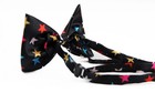 Boys Black With Multicoloured Stars Patterned Bow Tie