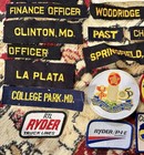 Rare Vintage Lot Of 37 Patches Military Virginia Towns Gr
