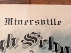 Vintage 1917 Dated High School Diploma W  Seal Minersville  Pa