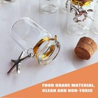 Mineleven 25 Pcs 5ml Small Glass Bottles With Cork Stoppers And Pendants Glas   