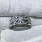 3ct Round Cut Lab Created Diamond Wedding Men s Band Ring 14k White Gold Plated