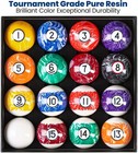 Pool Balls Billiard Set     2-1 4  Regulation Size  6 Oz Professional Weight  Aaa