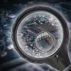 Desktop Led Lighted Magnifying 2 5 X 90mm   7 5 X 34mm   10 X 34mm  Black 