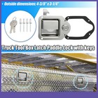 2 Sets Truck Tool Box Latch Toolbox Paddle Lock Handle With Keys Universal