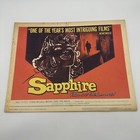 Sapphire 1959 Og Lobby Card Set Of 8  British Crime Drama Movie Basil Dearden