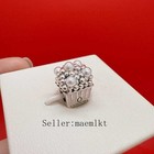 New 925 Sterling Silver Pink Popcorn Charm charm For Bracelet 79213en610