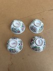 Lot Of 4 Antique Chinese Hand Painted Famille Rose              Porcelain Bowls 4-1 2 