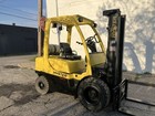 2012 Hyster 5000  Lb Solid Pneumatic Forklift With Side Shift And Triple Mast