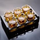 2oz Shot Glasses Set  6-pack  With Holder - Heavy Base  Cool Tequila Glasses