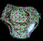 Iplay Infant Girl Green White Print Reusable Absorbent Swim Diaper Size Xl New