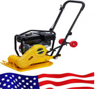    7hp Plate Compactor  212cc Gas-powered Jumping Jack Tamper With Wheels  22 1