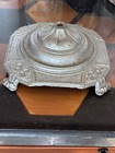 Vintage Art Deco Cast Iron Footed Lamp light Base 8   x8   