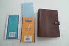 Filofax - 4clf 5 4 Leather Planner     Inserts - Vintage - Made In Uk -rare