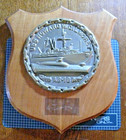 Vintage Us Navy Solid Brass Medallion Plaque uss Howard W  Gilmore  as-16  Rare