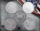 Morgan Dollars 1878-1893 Cc - Lot Of 5 Uncirculated Mixed Dates Au bu Coins