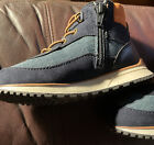 Old Navy Boys Toddler Size 9 High Top Boot Shoe Blue New Lace Up Children   s