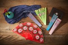 Fan Vintage Dance Fans Wedding Party Hand Held Painted Flower Spanish Style Wood