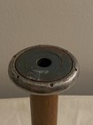 Antique Bobbin Spool Industrial Textile Wooden And Metal