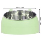 Heated Pet Bowl 1 5l Green Heated Dog Water Bowl Outdoor stainless Steel 0-30   