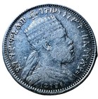 Ethiopia 1 4 Birr Menelik Il Km 14 1889  1897  A