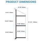 4pcs Shipping Container Shelving Brackets  3-tier Adjustable Cargo Shelf Bracket