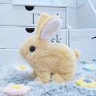 Electronic Plush Bunny  Rabbit  Squeaking Walking Wagging  Moving Pet  Battery