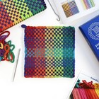 Weaving Kit 10   x10    Sturdy Metal Loom And Cotton Weaving Loops Potholders