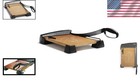 Elegant 15  Wood Guillotine Paper Cutter With Self-sharpening High Carbon Blade