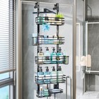 Adjustable 5-tier Over The Door Pantry Organizer Spice Rack Narrow Hanging Shelf