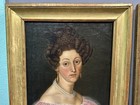 19thc Antique Georgian Era Gentleman   Lady Old Portrait Husband   Wife Painting